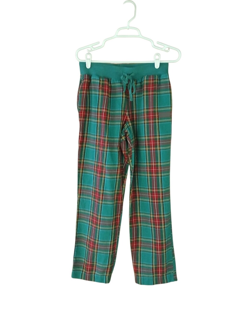 L.L. Bean Green Plaid Flannel Pajama Pants Small